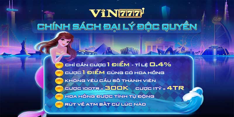 chính sách đại lý vin777